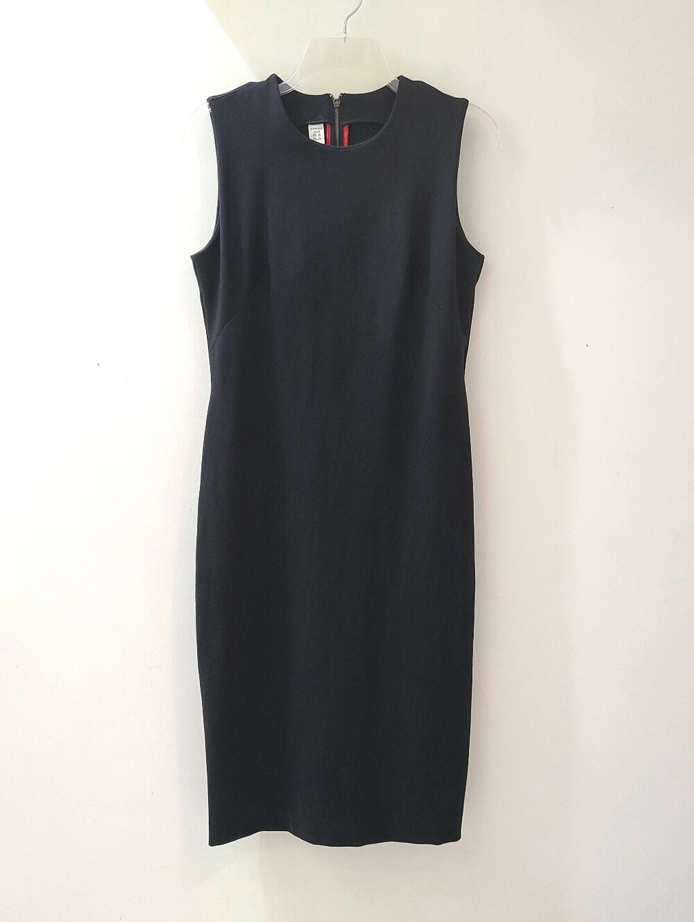 Spanx The Perfect Fitted Sleeveless Sheath Dress Classic Black Sz S - Picture 5 of 16